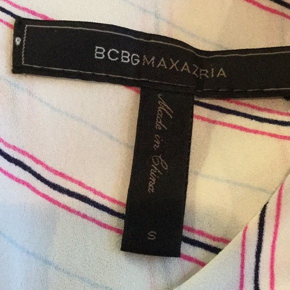 BCBGMAXAZARIA ELEANORE STRIPED SHIRT - Picture 5 of 6